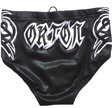 Orton tribal style wrestling trunks