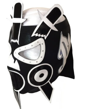 Black white AJ styles P1 Osaka wrestling mask - elucha.com