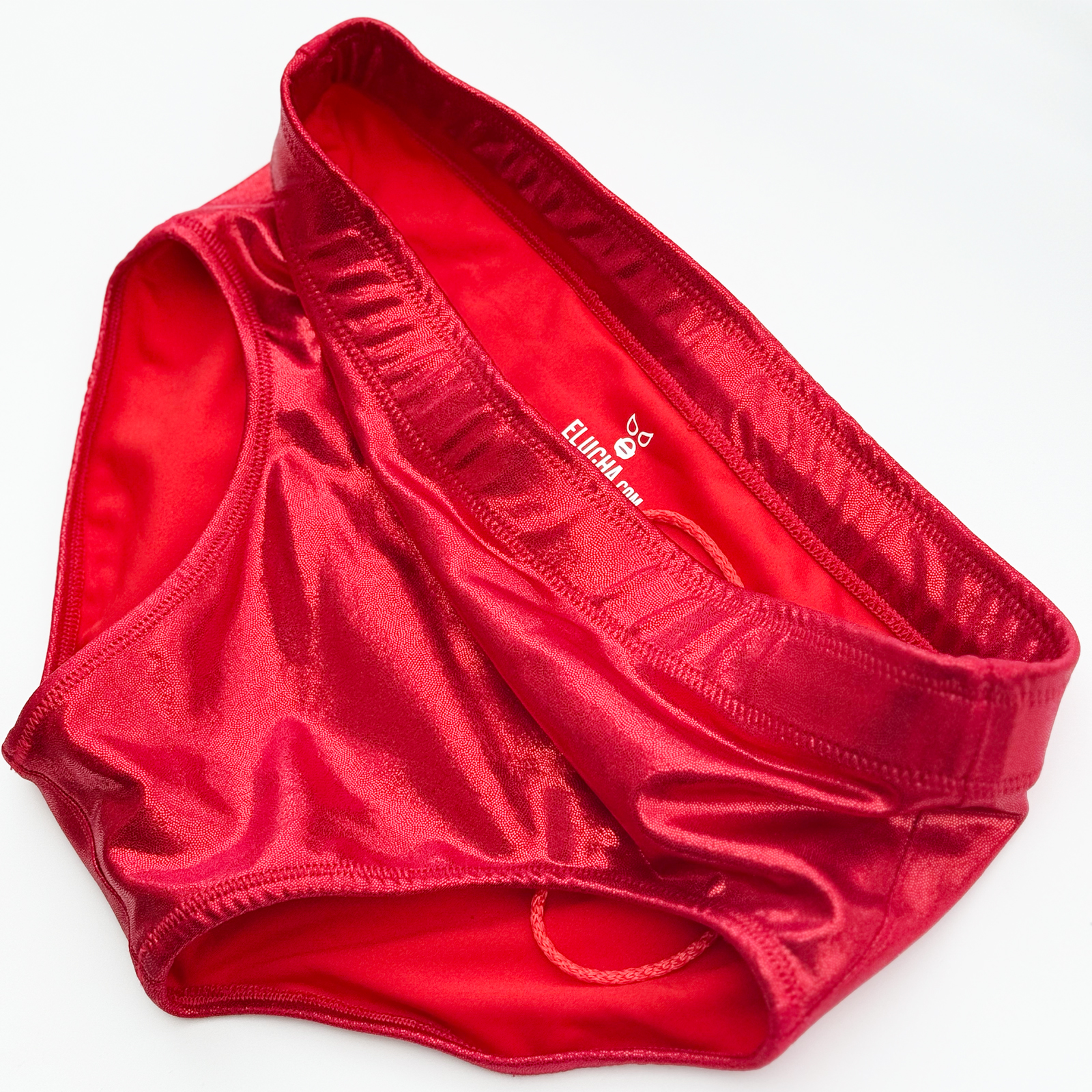 Wrestling trunks solid red pro grade tights - Image 3
