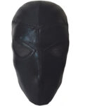 Solid black on black mesh wrestling mask - elucha.com