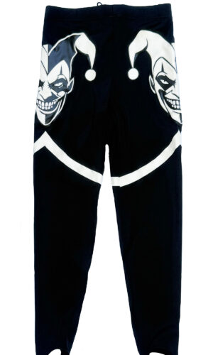 Pro wrestling tights Black & White Jester wrestlign gear